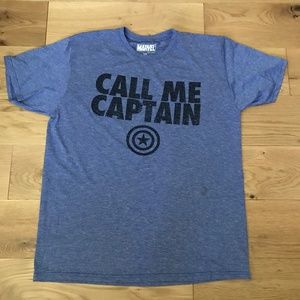 MARVEL Captain America “Call Me Captain” Marvel T-shirt Size L